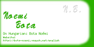 noemi bota business card